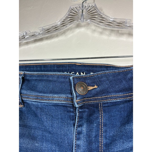 American Eagle Womens Jeans 14 Extra Short Kick Boot Flared Bootcut Stretchy - Picture 5 of 11